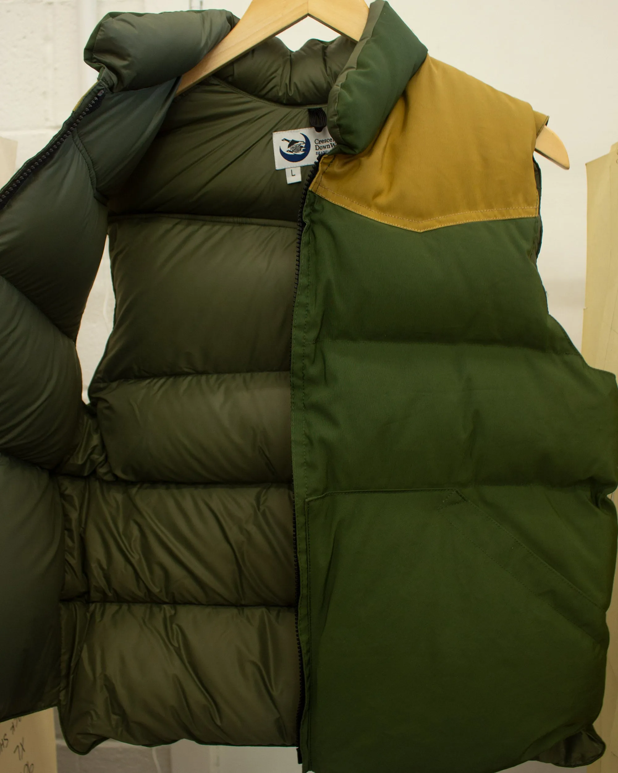 Sample Series | North By Northwest Vest | Olive & Khaki Yoke