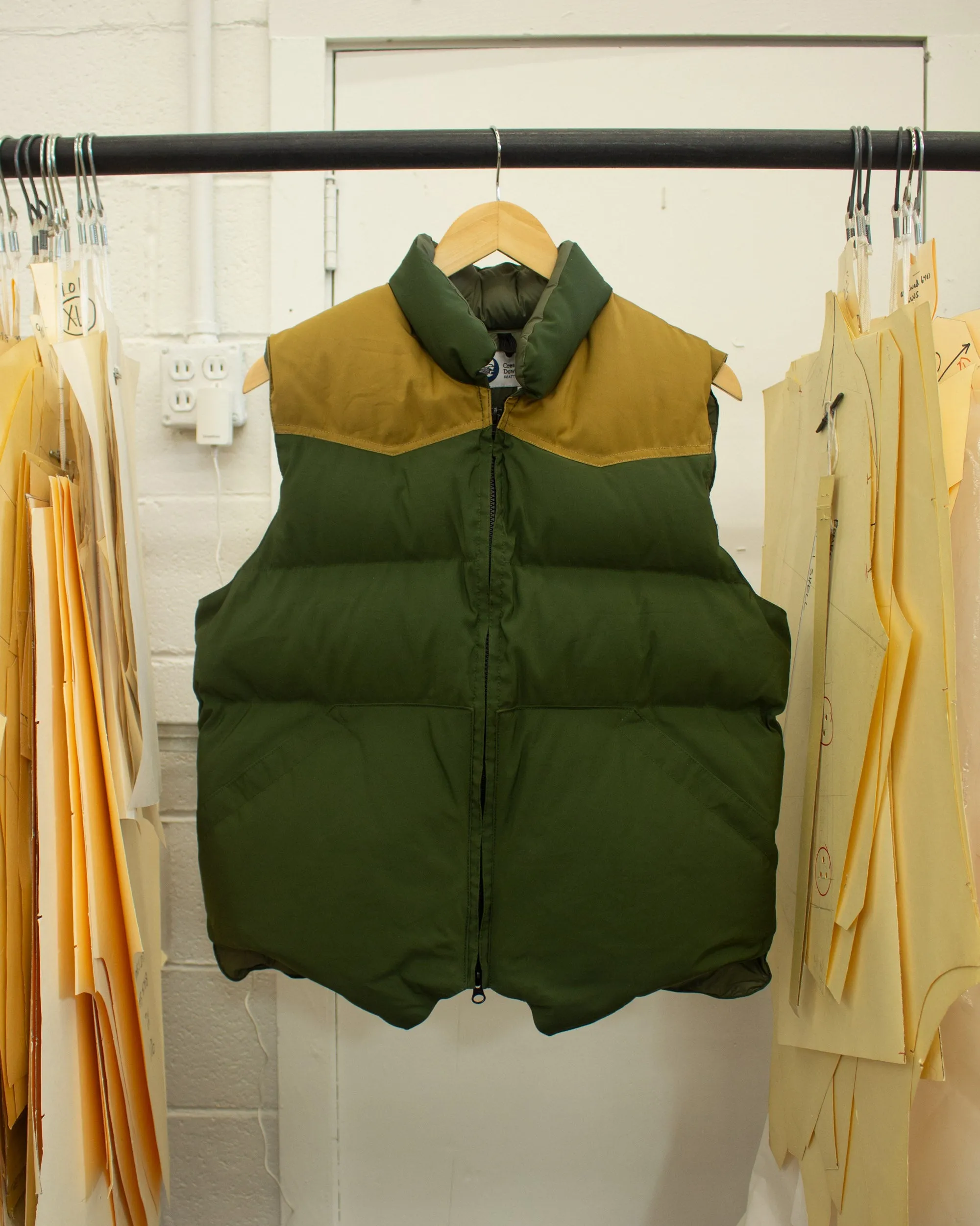 Sample Series | North By Northwest Vest | Olive & Khaki Yoke