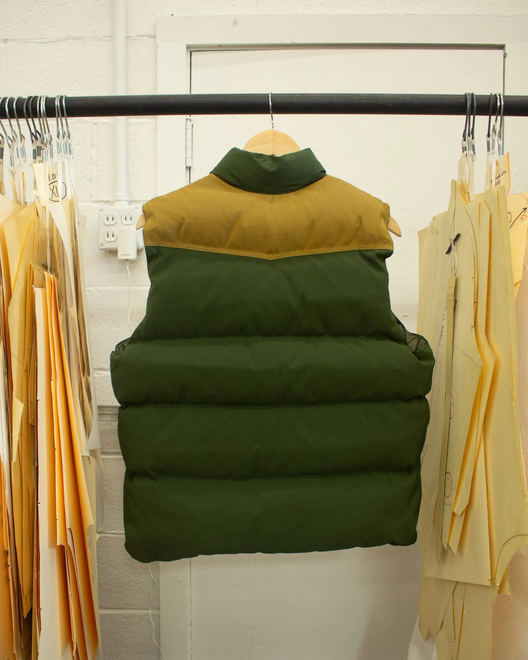 Sample Series | North By Northwest Vest | Olive & Khaki Yoke