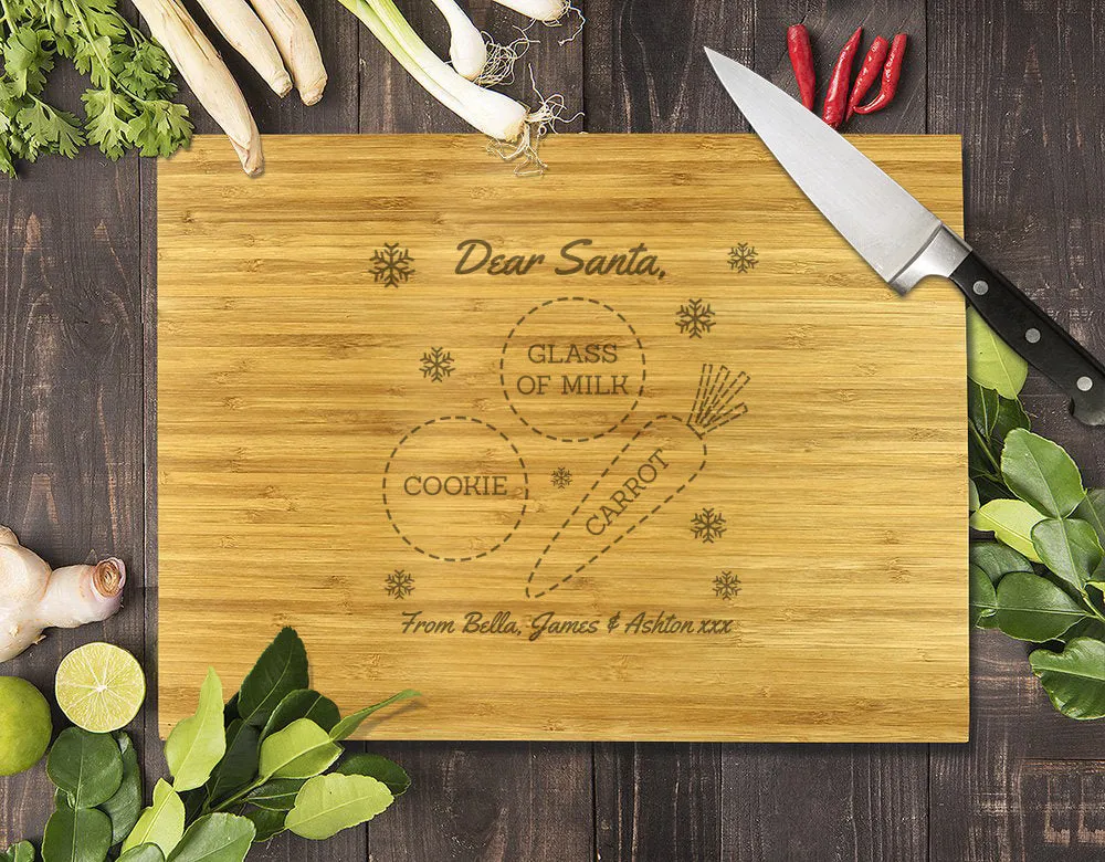 Santa Bamboo Cutting Board 40x30