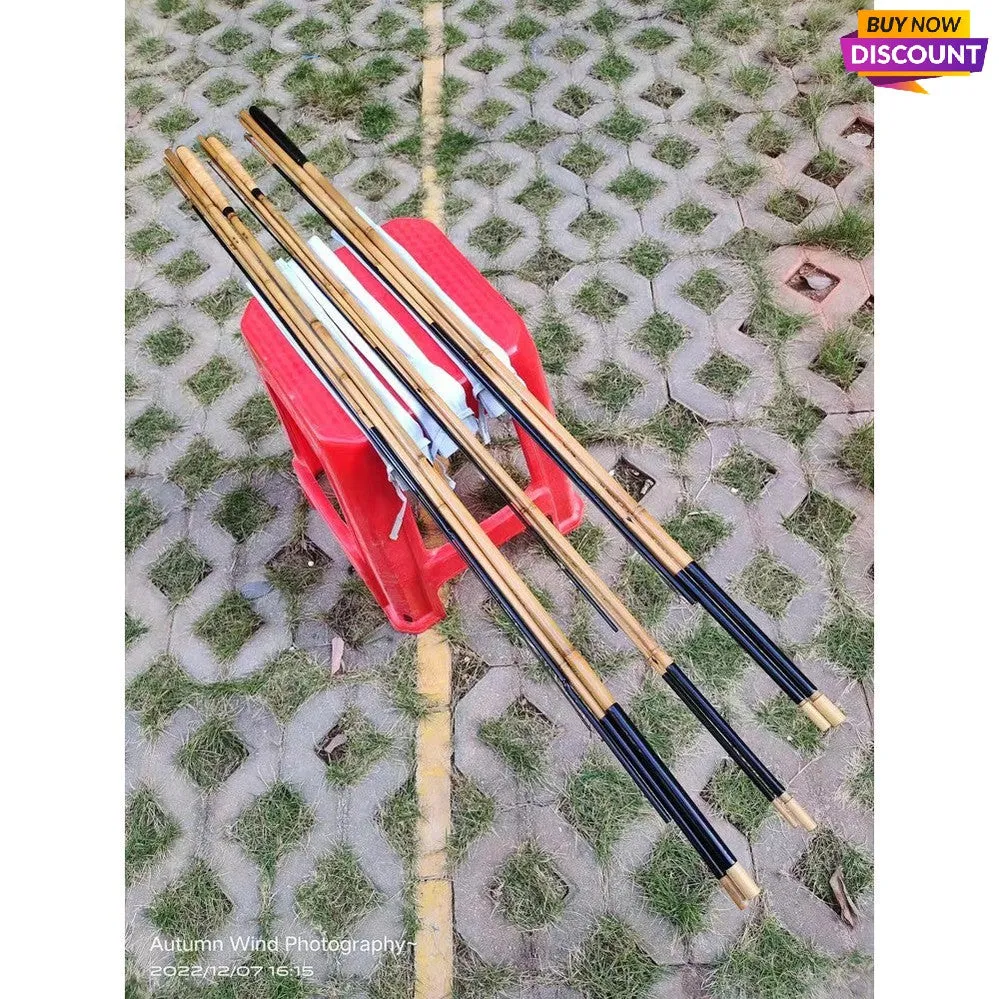 Selected Tonkin tenkara Bamboo Pole Kits L8.8ft-11.9ft for DIY Fishing Rod Crafting