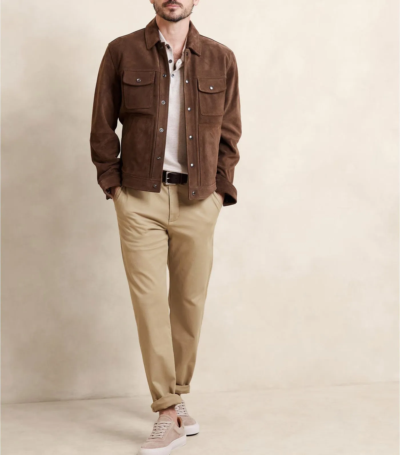 Slim Authentic-Stretch Chino Khaki