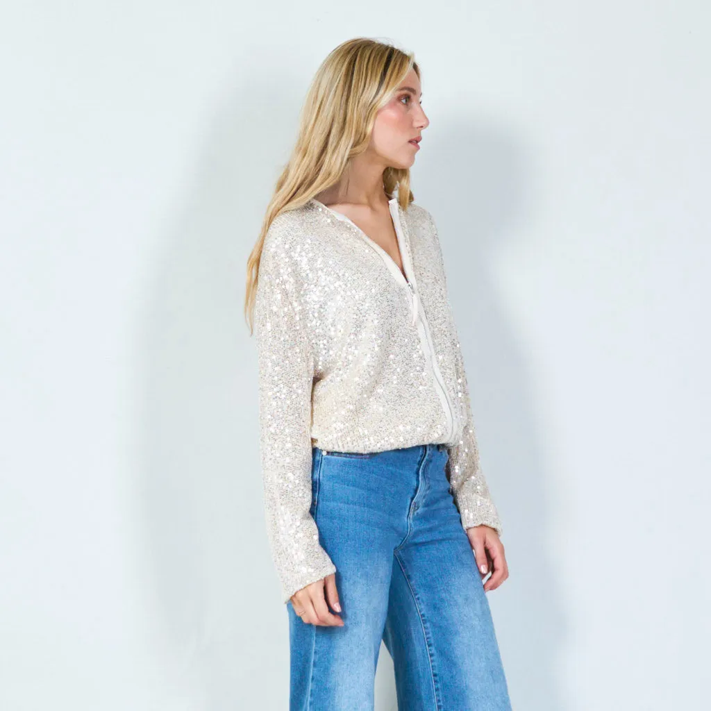 Sparkling sequin cardigan wholesale