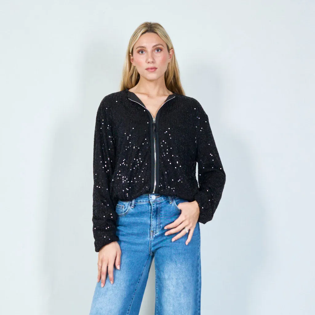 Sparkling sequin cardigan wholesale