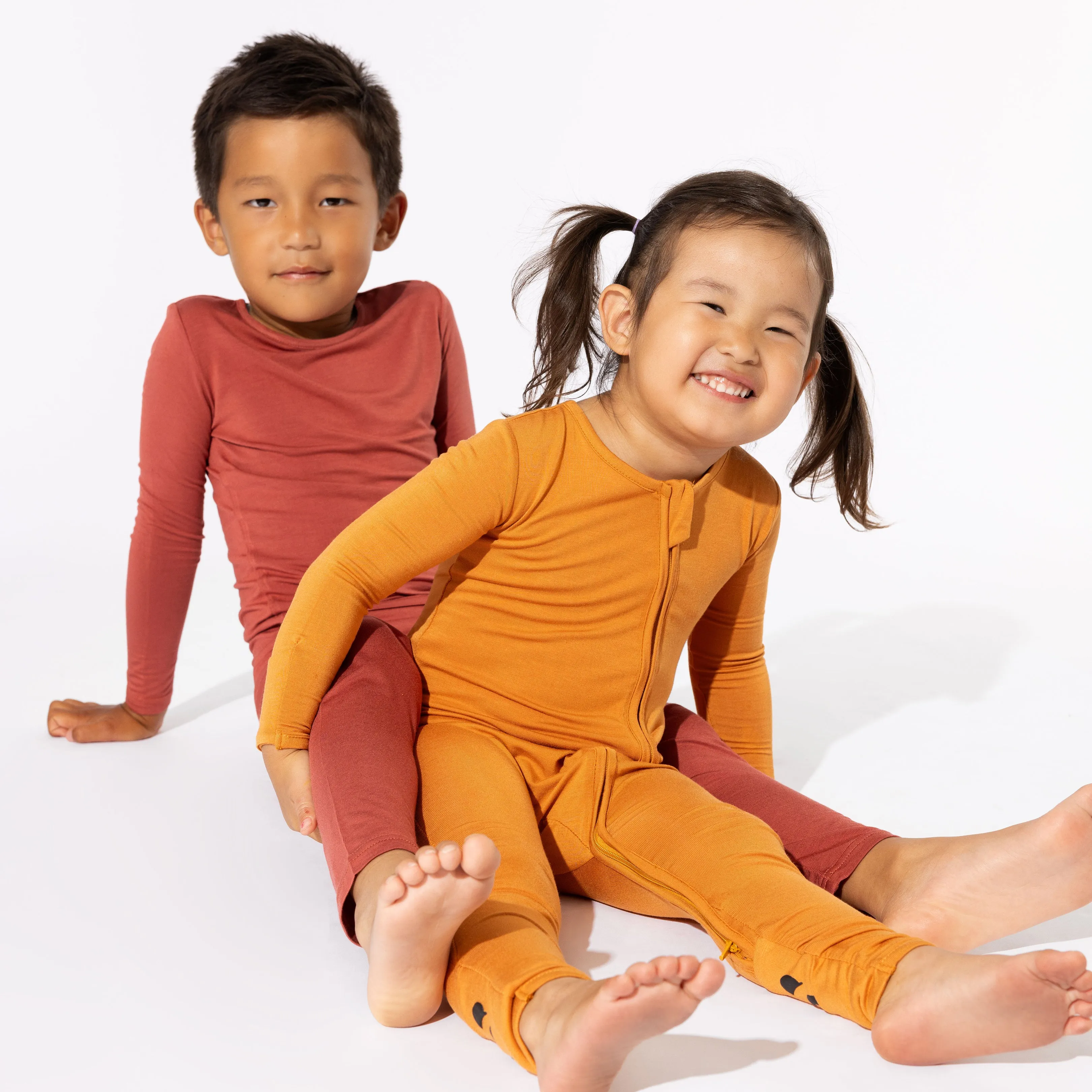 Terracotta Bamboo Kids Pajamas