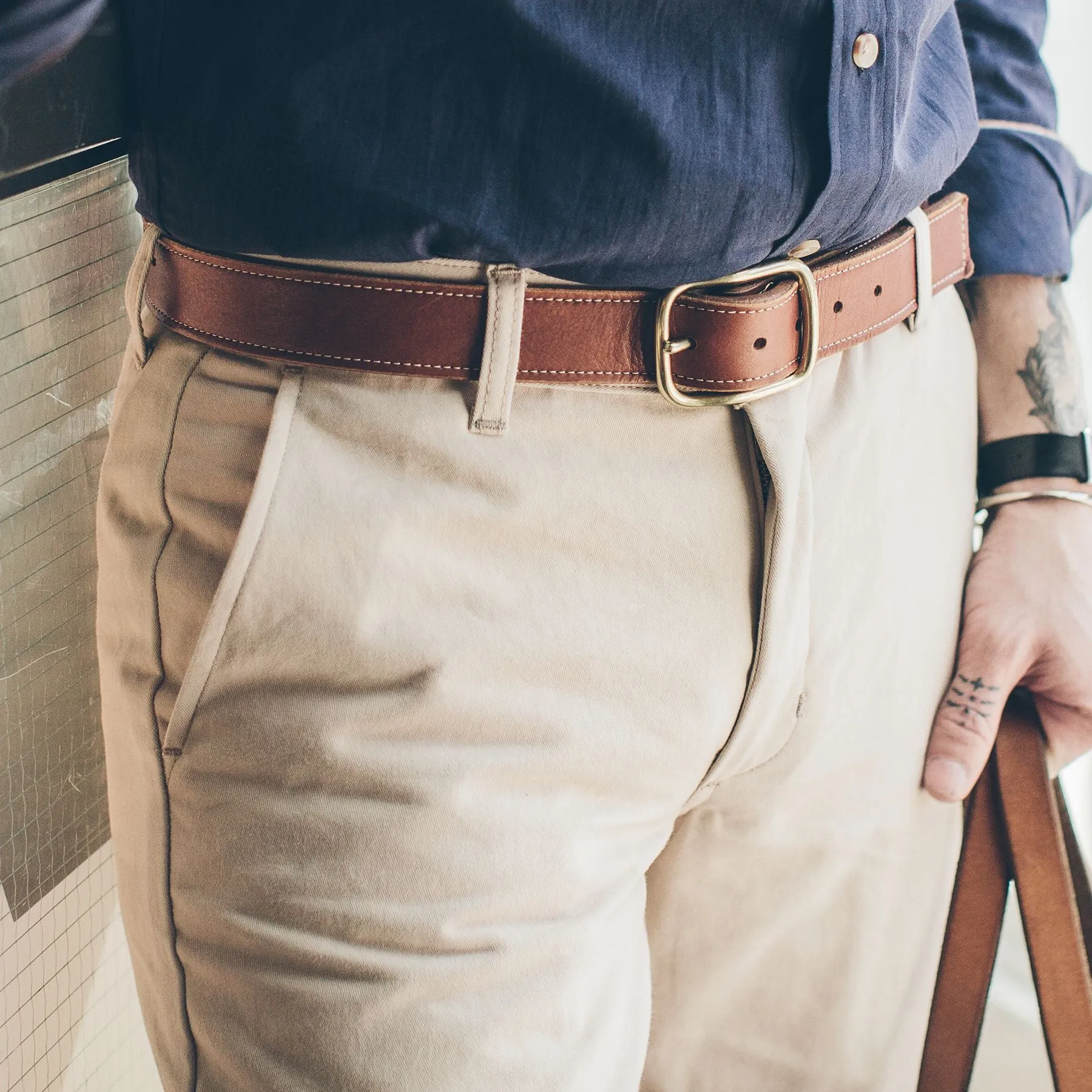 The Slim Chino in Light Stone