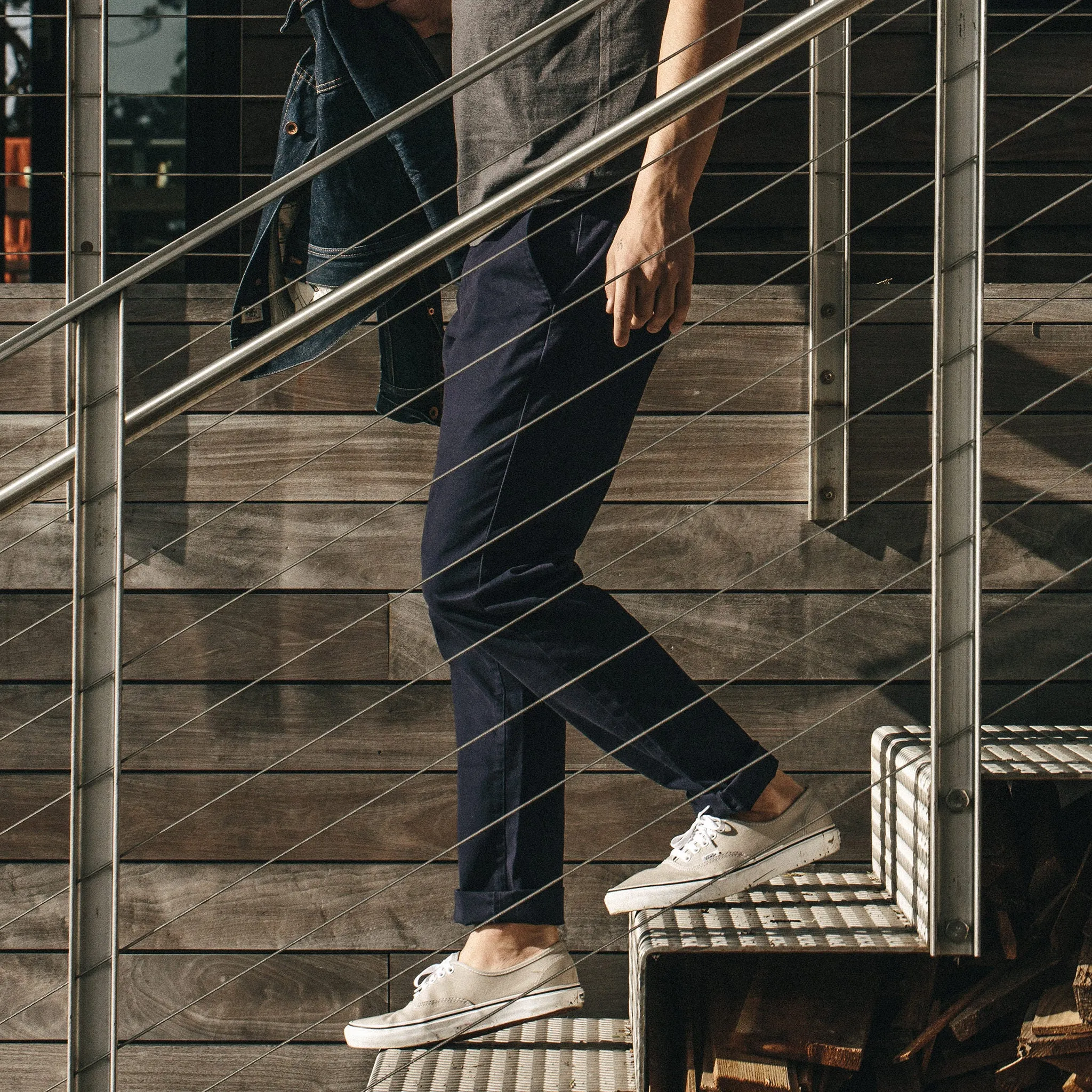 The Slim Chino in Organic Navy