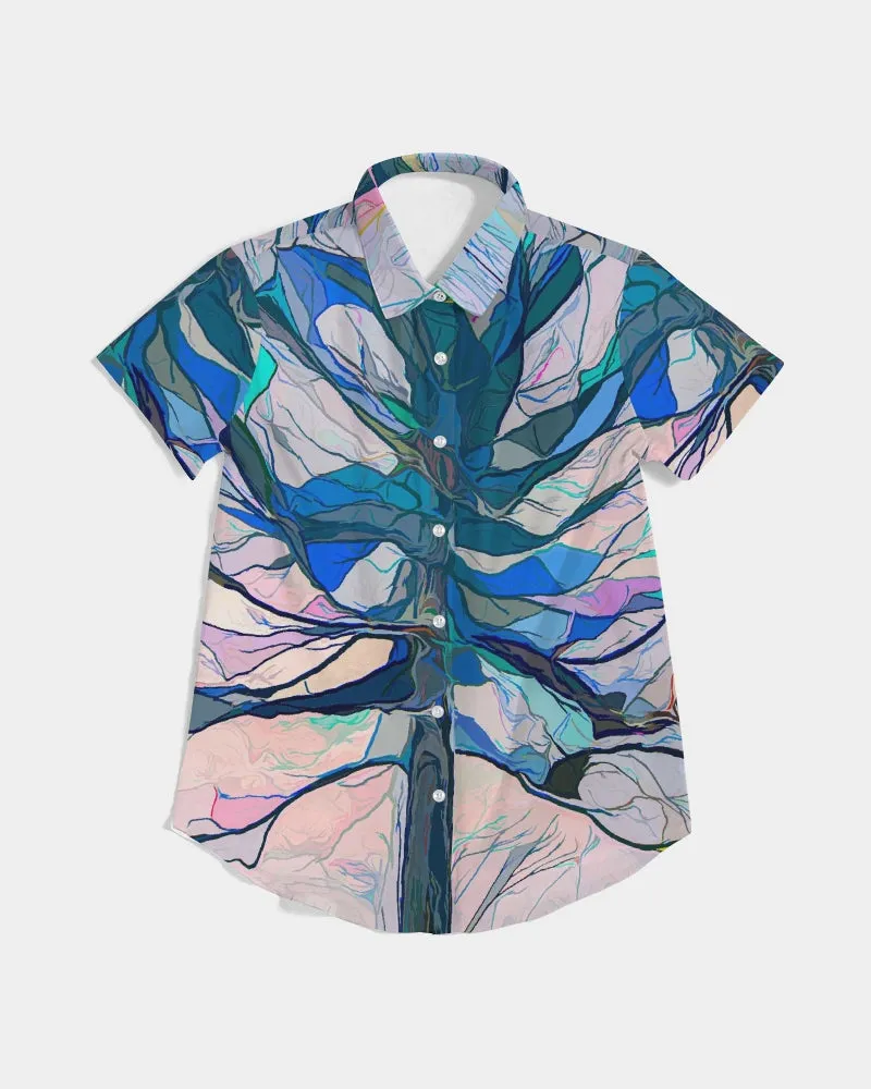 Tree of Light Women's Short Sleeve Button Up