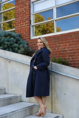 Trench Coat - Navy