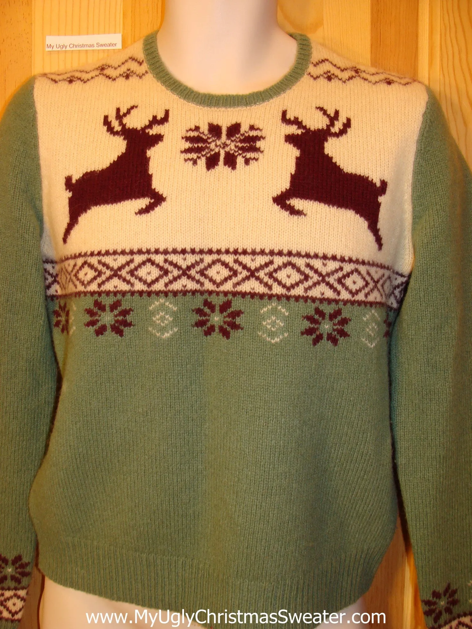 Ugly Christmas Sweater Party Vintage Tacky Sweater Reindeer