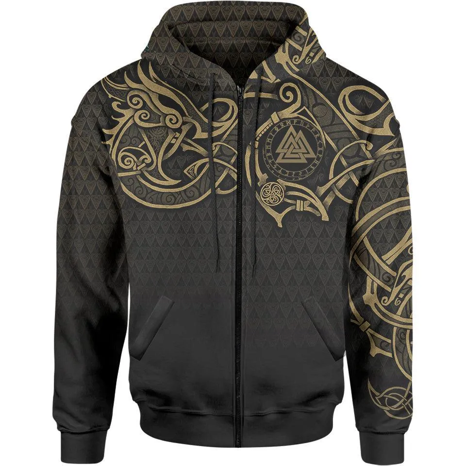 Valknut Zip Hoodie