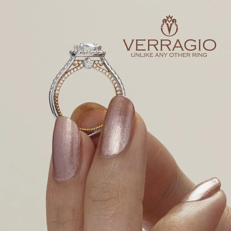 Verragio Cushion Halo Engagement Ring COUTURE-0449CU-2WR