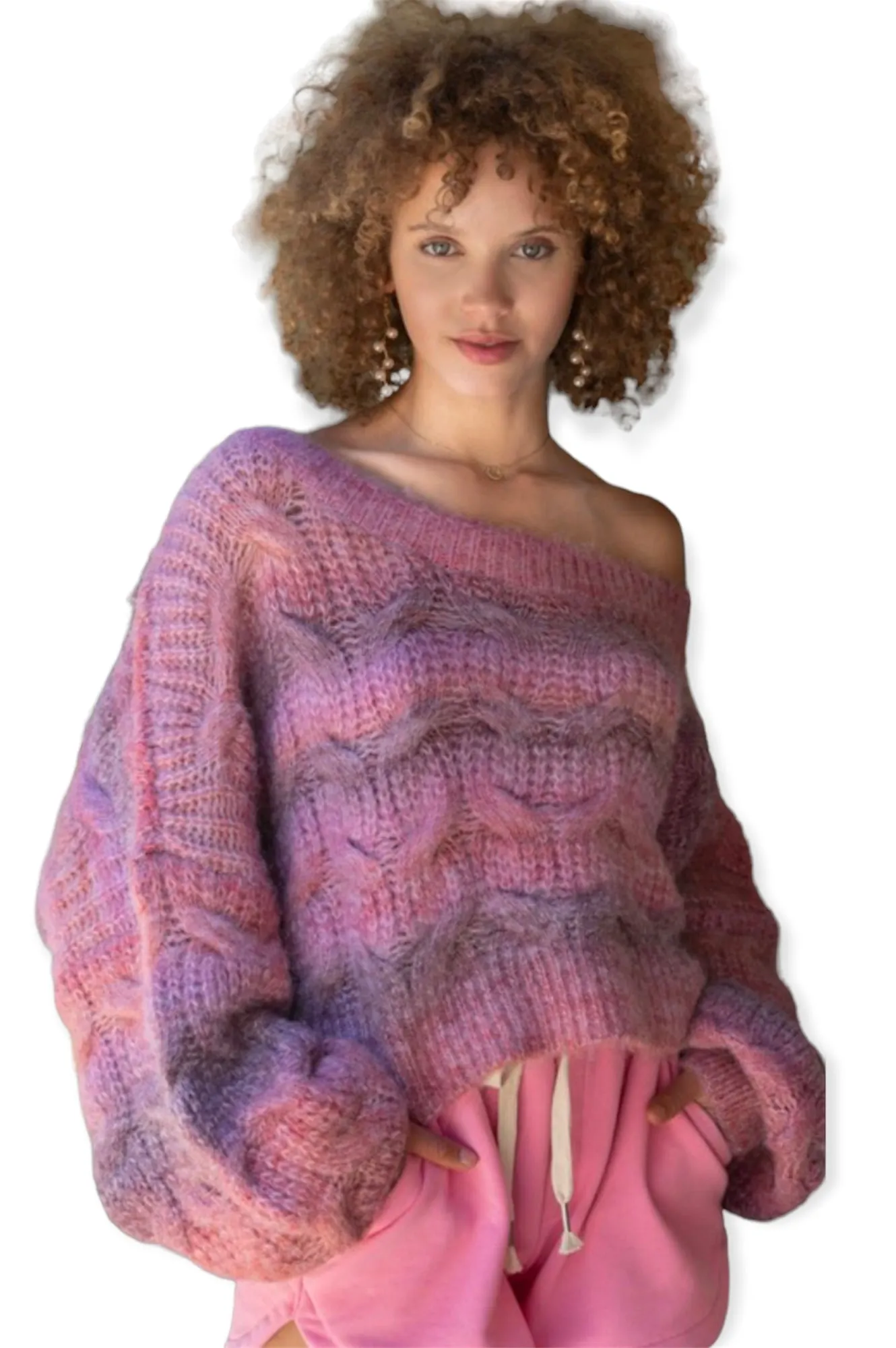 Very Berry  Ribbed Sweater