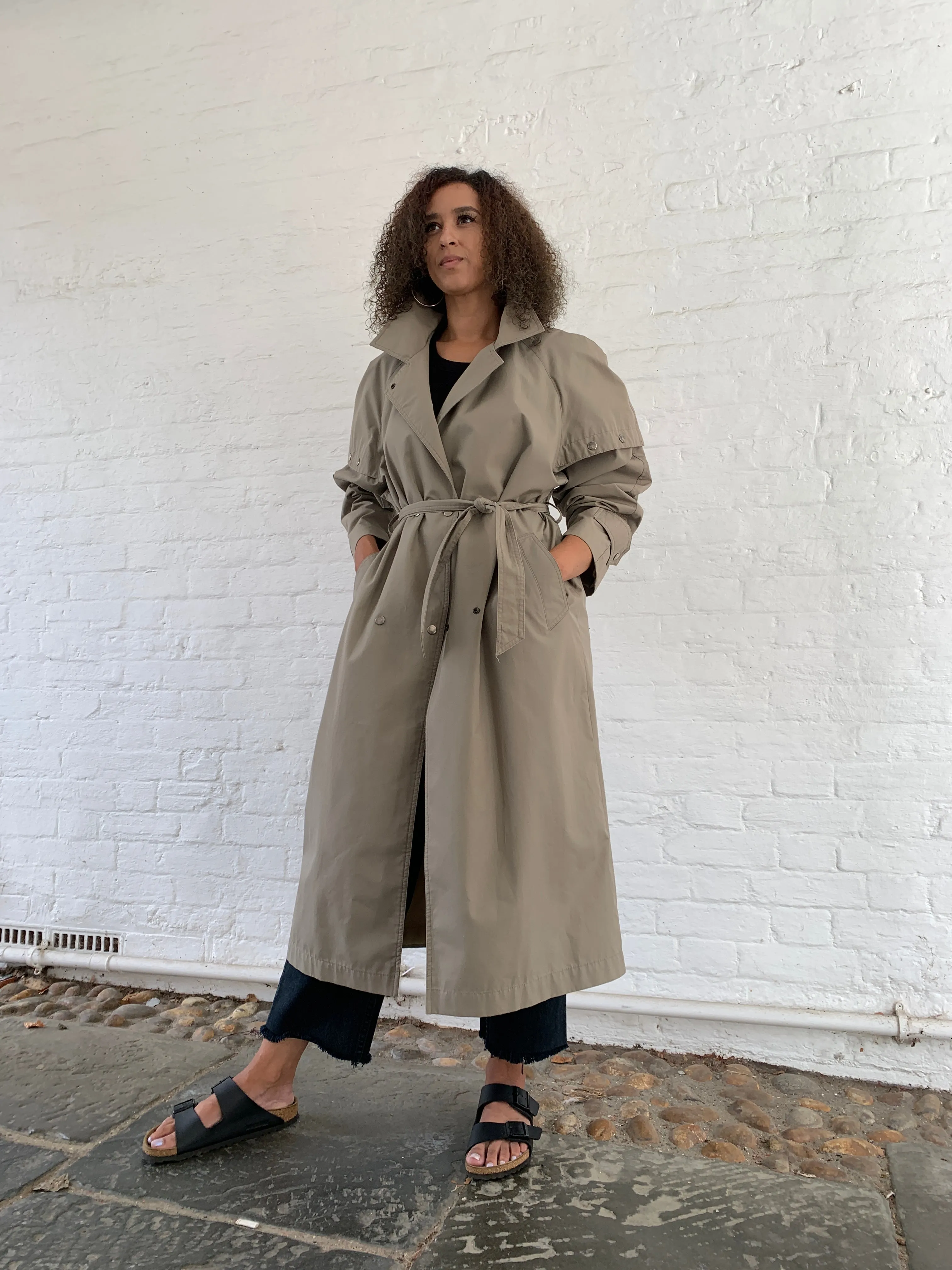 Vintage 1980s Nicollini trench coat