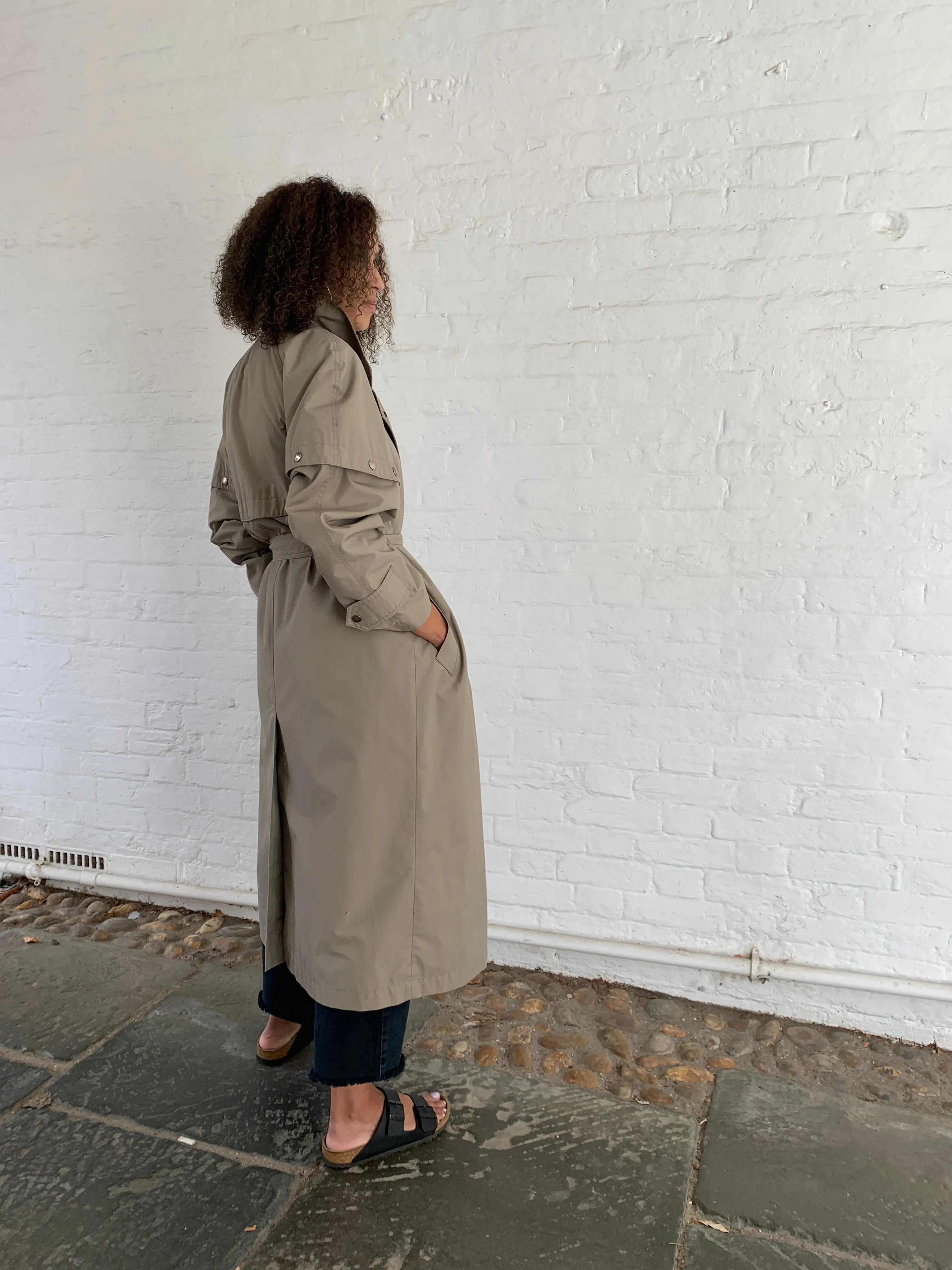 Vintage 1980s Nicollini trench coat