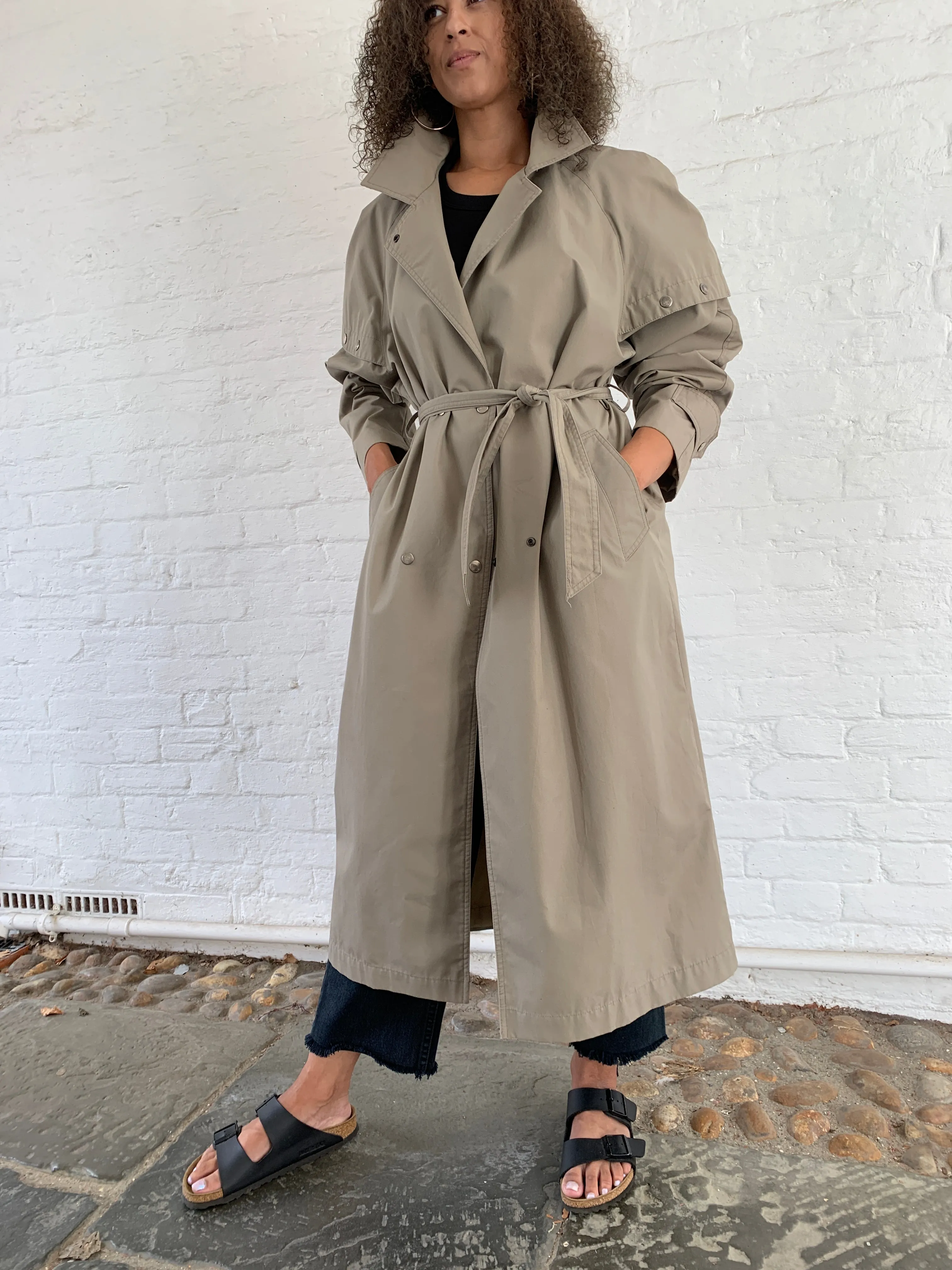 Vintage 1980s Nicollini trench coat