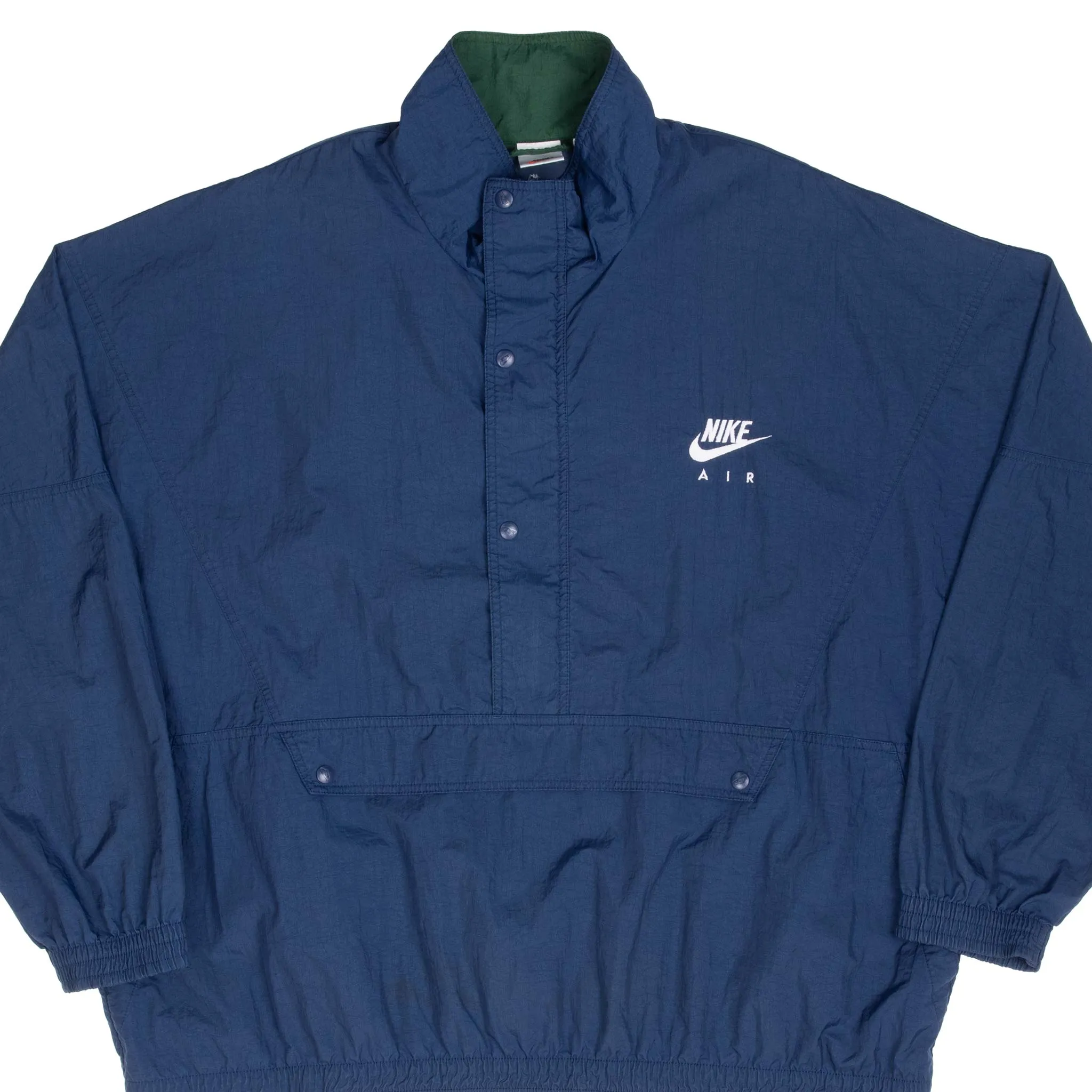 VINTAGE NIKE AIR BLUE PULLOVER WINDBREAKER JACKET 1990S 2XL