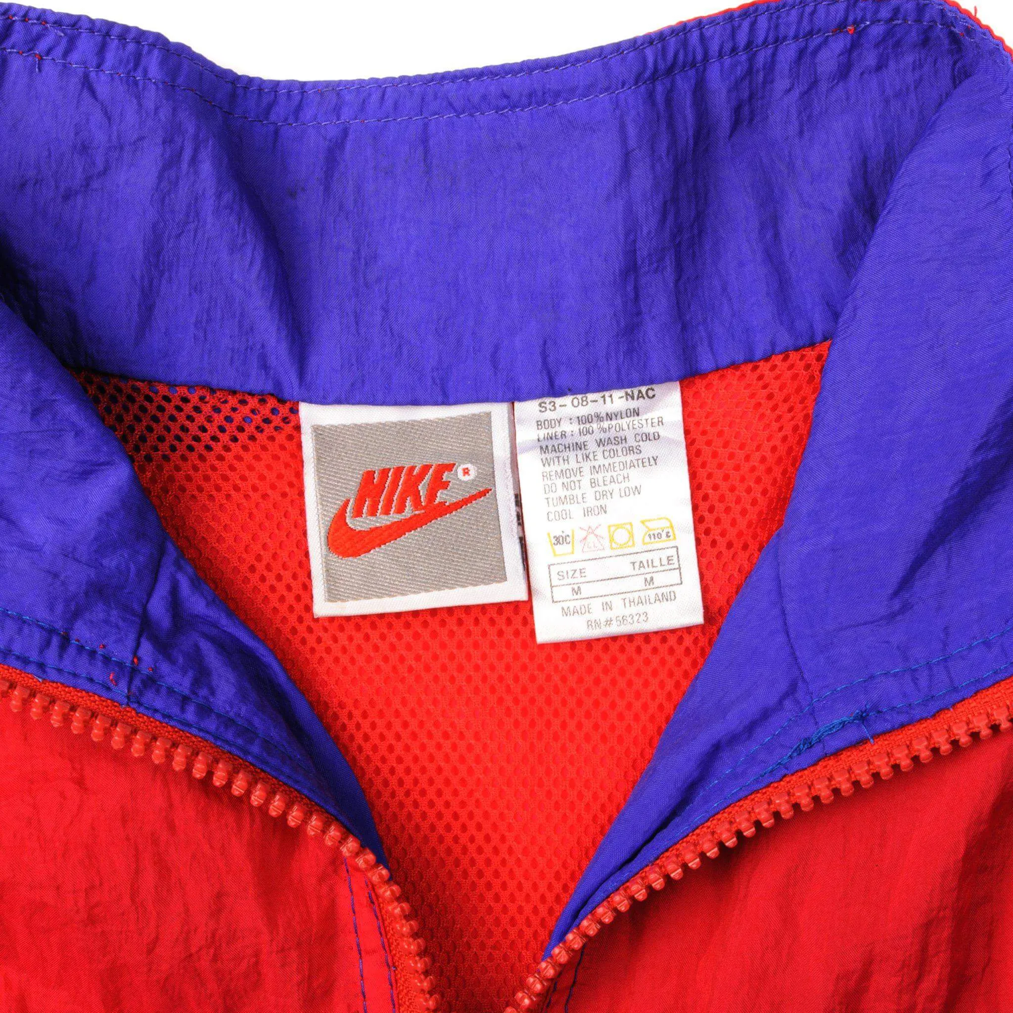 VINTAGE NIKE WINDBREAKER NYLON JACKET 1990S SIZE MEDIUM