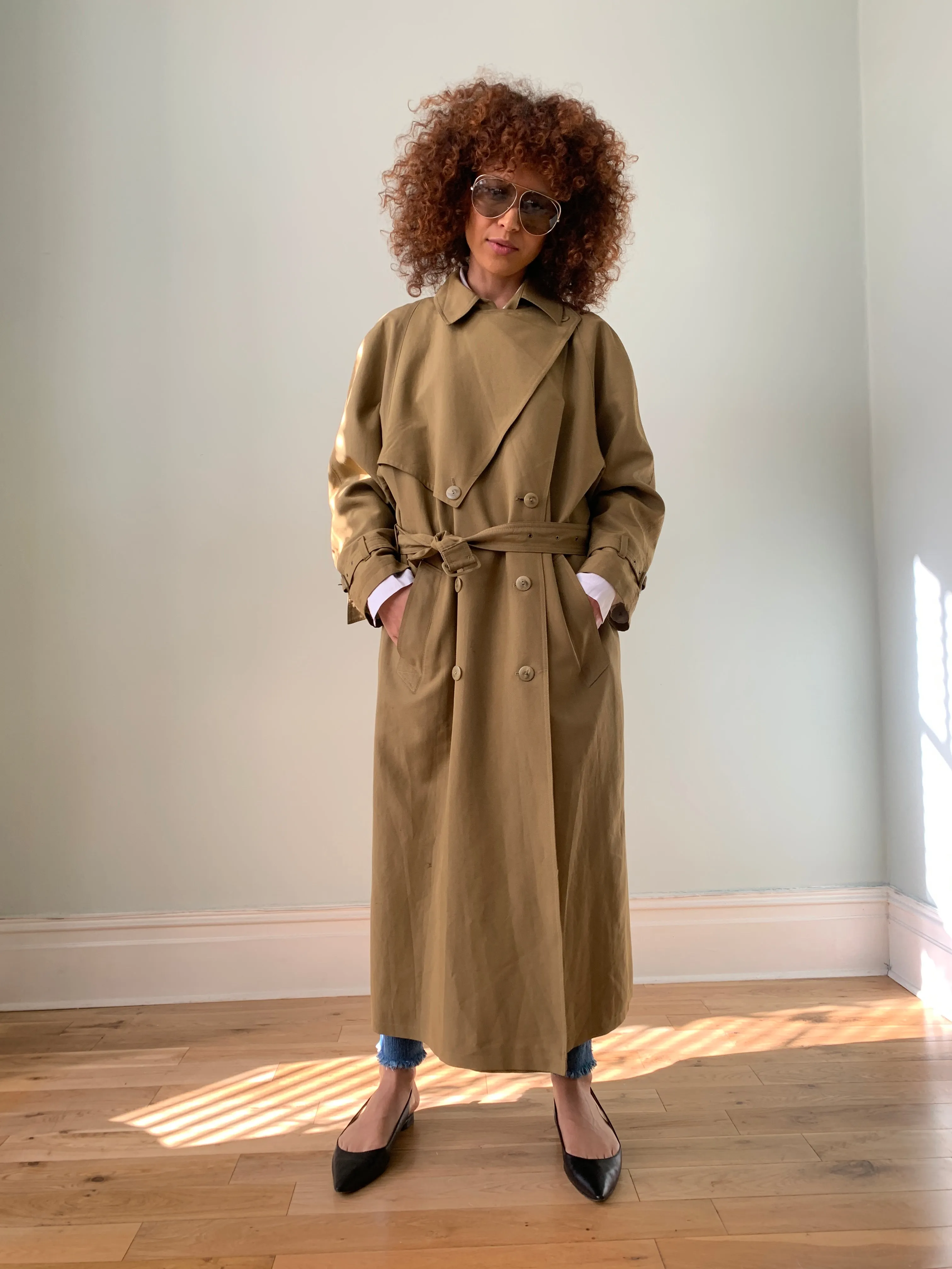 Vintage Obelisque trench coat