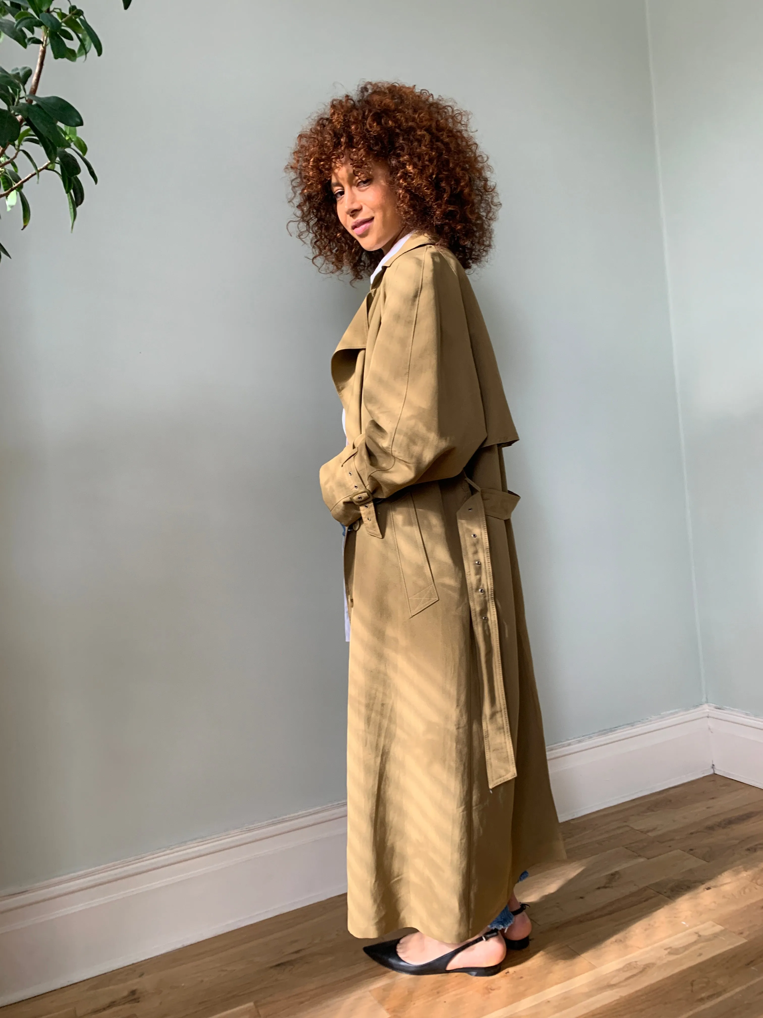 Vintage Obelisque trench coat