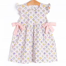 Vintage Vines Dress, Pink