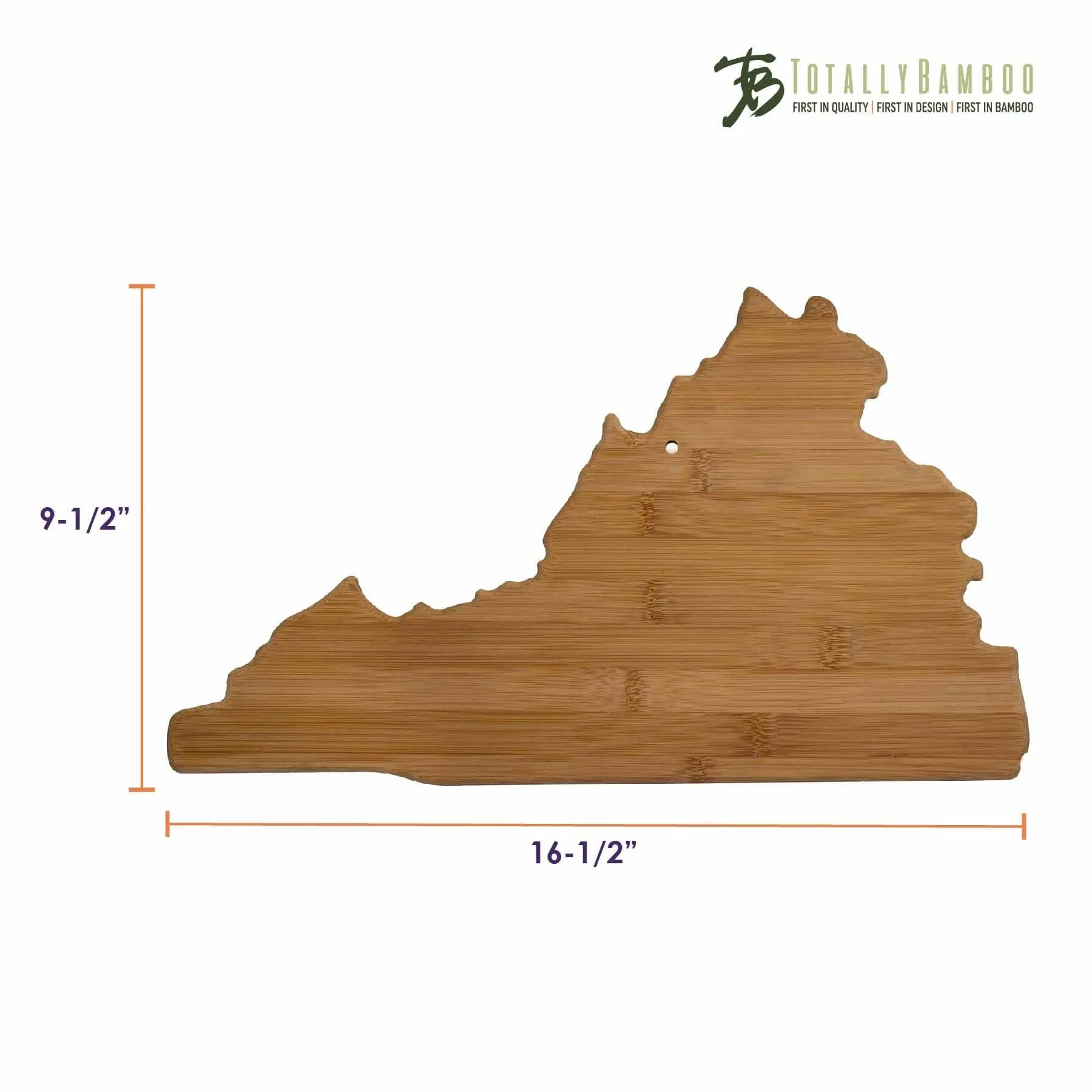 Virginia Cutting Board, 16-1/2" x 9-1/2"