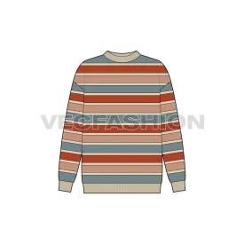 Women Striped Pullover Sweater