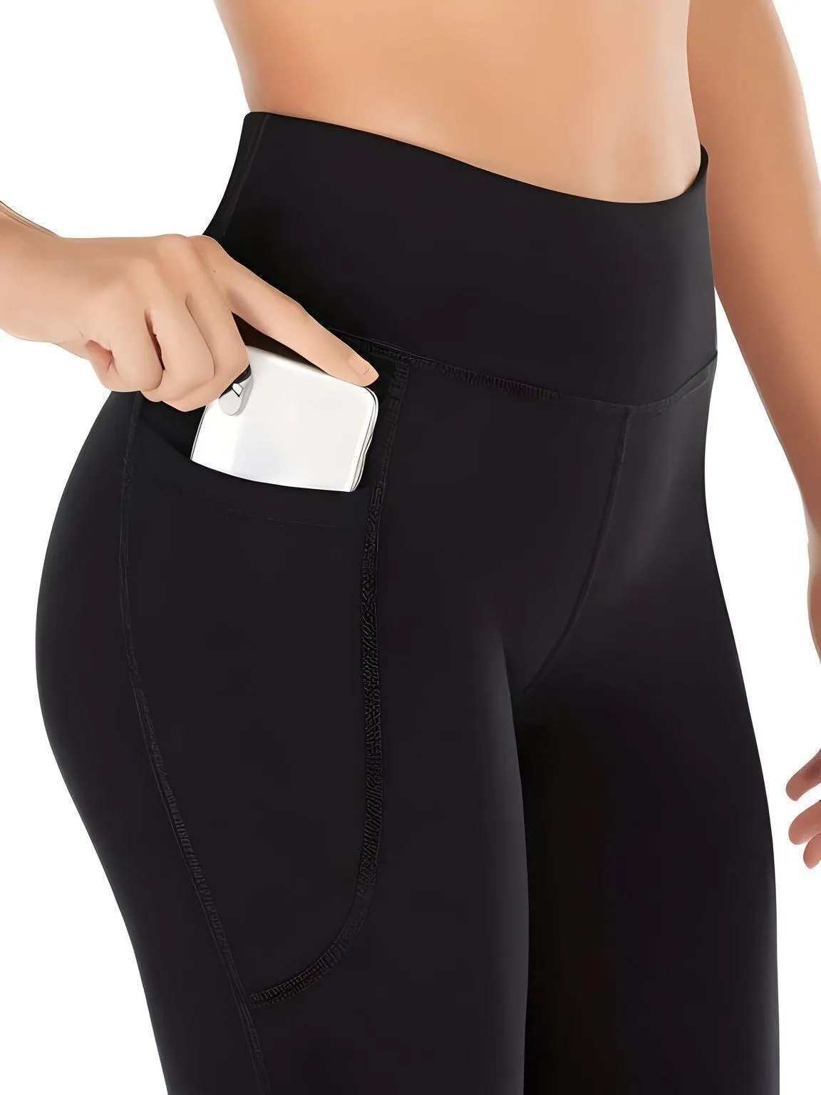 Women's High Waist Flared Yoga Pants with Pockets