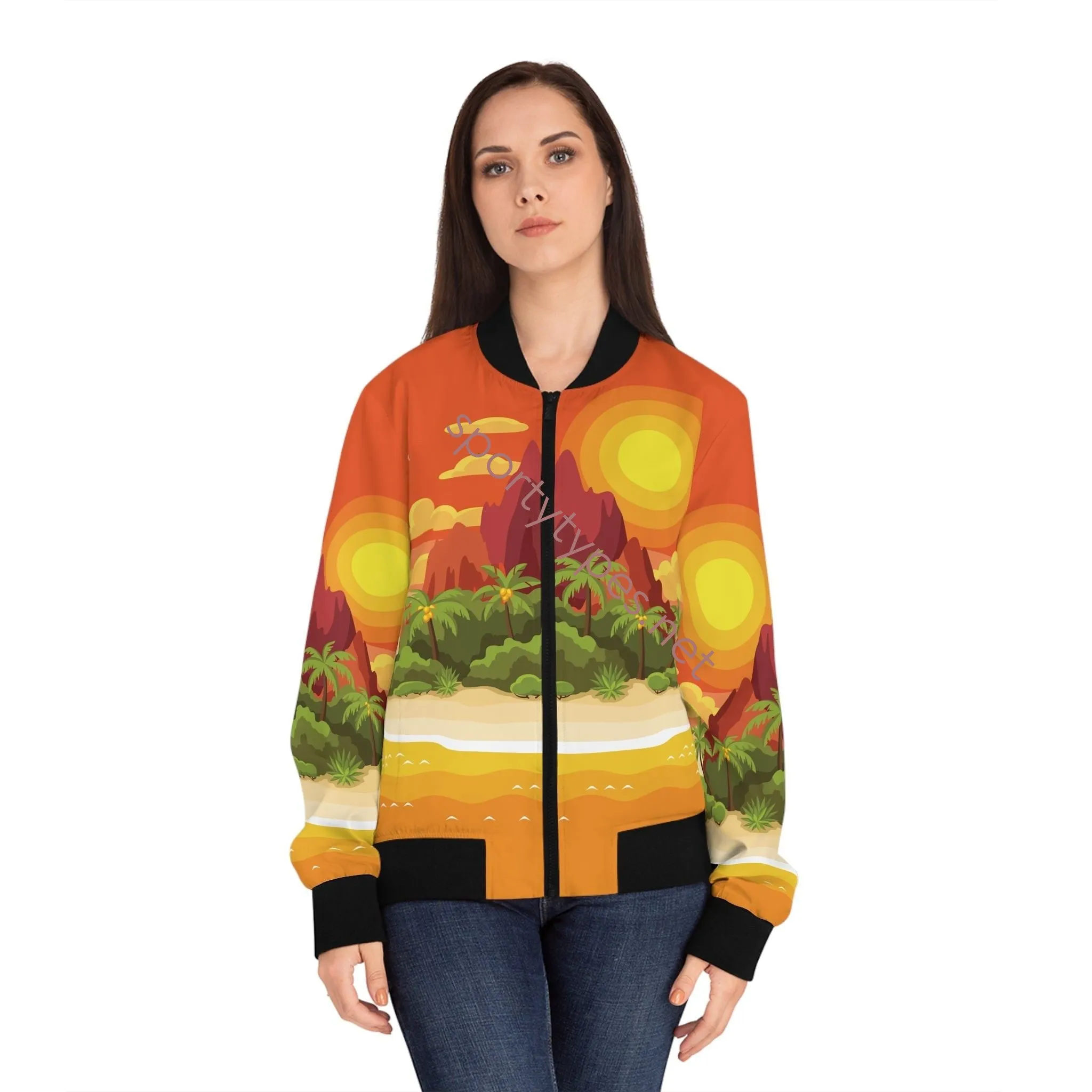 Women's Tropical Bomber Jacket