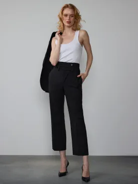 Wrap Style Cropped Pants